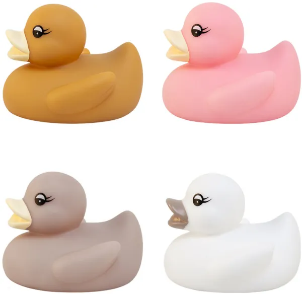 Badleksak 4 st assorterade i låda