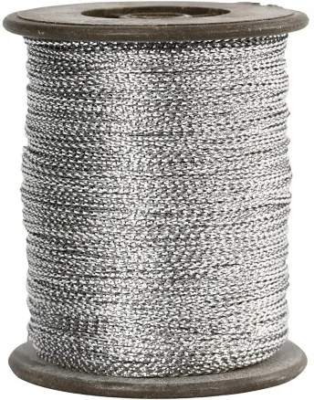 Tråd, silver, tjocklek 0,5 mm, 100 m/ 1 rulle.