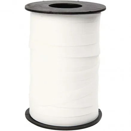 Presentband, vitt, B: 10 mm, matt, 250 m/1 rulle.