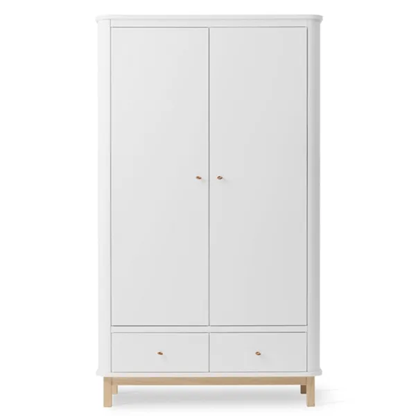 Oliver Furniture Wood Garderob 2 Dörrar Vit/Ek