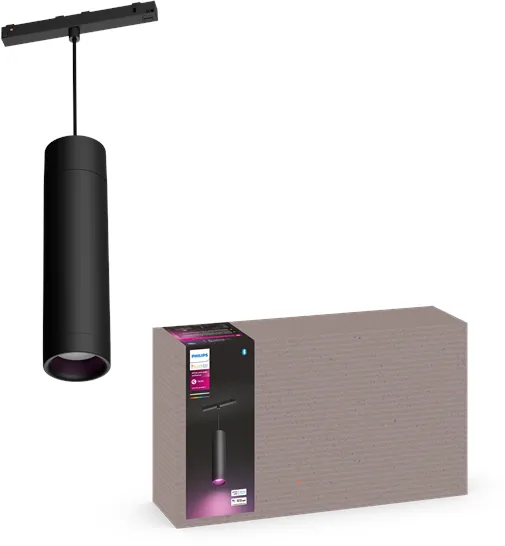 Philips Hue Perifo Takpendel Cylinder Lampa - Svart