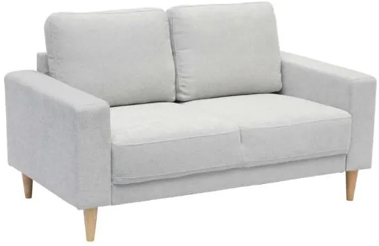 Homeville Cambridge 2-sits tyg ljusgrå 143x80x82cm